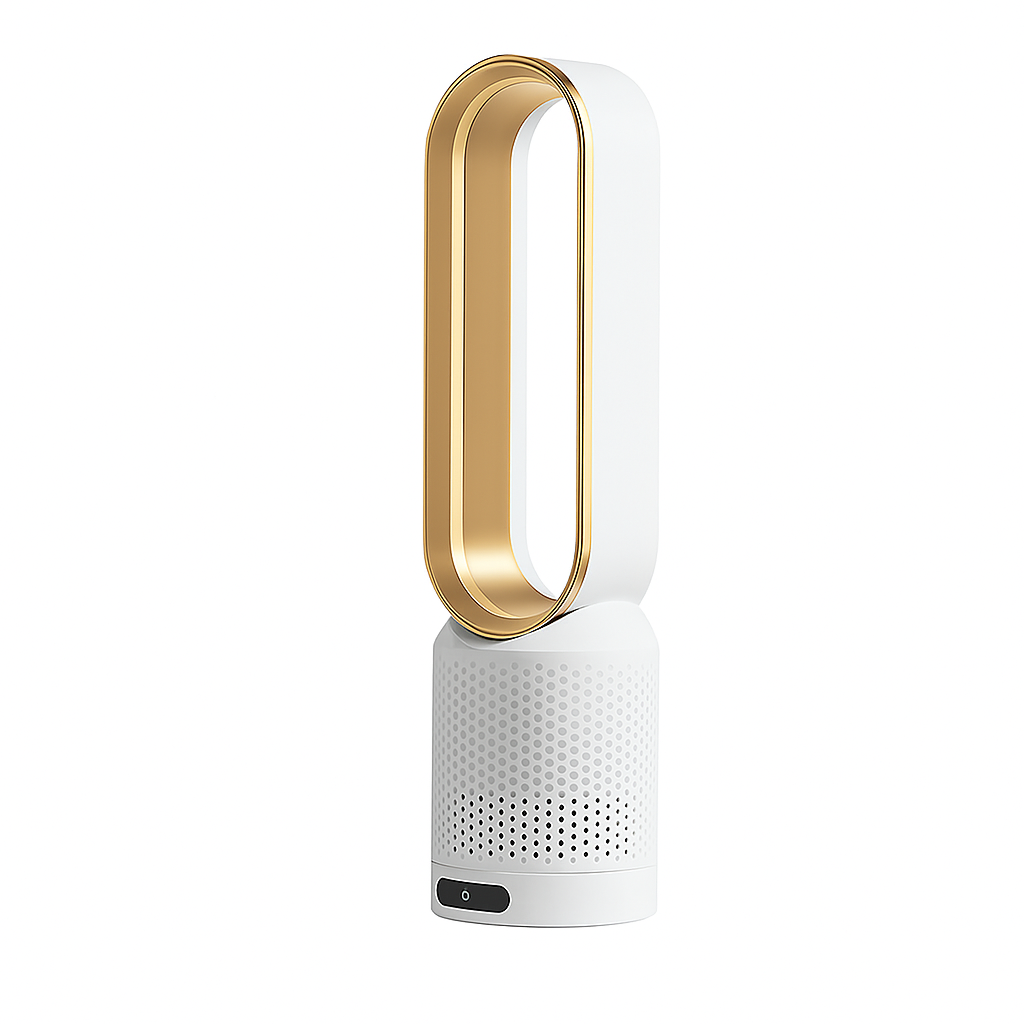 SmartGrove - Bladeless Tower Fan – 8 Speeds, 90° Oscillation, Timer & Remote Control