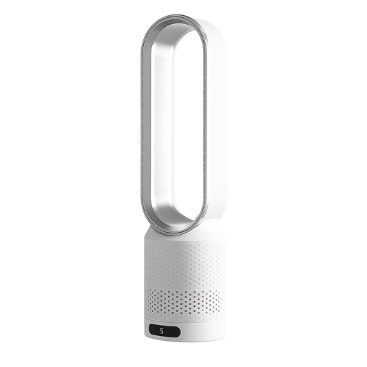 SmartGrove - Bladeless Tower Fan – 8 Speeds, 90° Oscillation, Timer & Remote Control