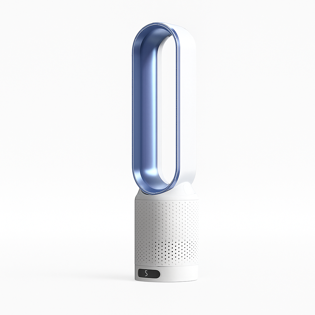 SmartGrove - Bladeless Tower Fan – 8 Speeds, 90° Oscillation, Timer & Remote Control
