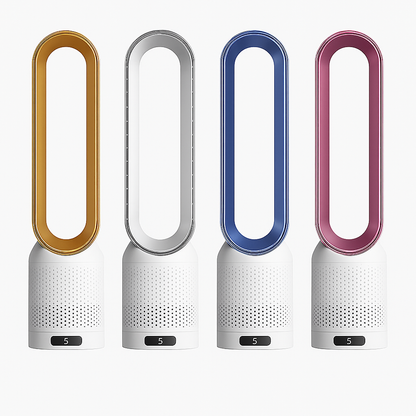 SmartGrove - Bladeless Tower Fan – 8 Speeds, 90° Oscillation, Timer & Remote Control