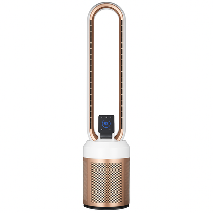 SmartGrove - Bladeless Tower Fan with Air Circulation – LED Display, Timer & App Control