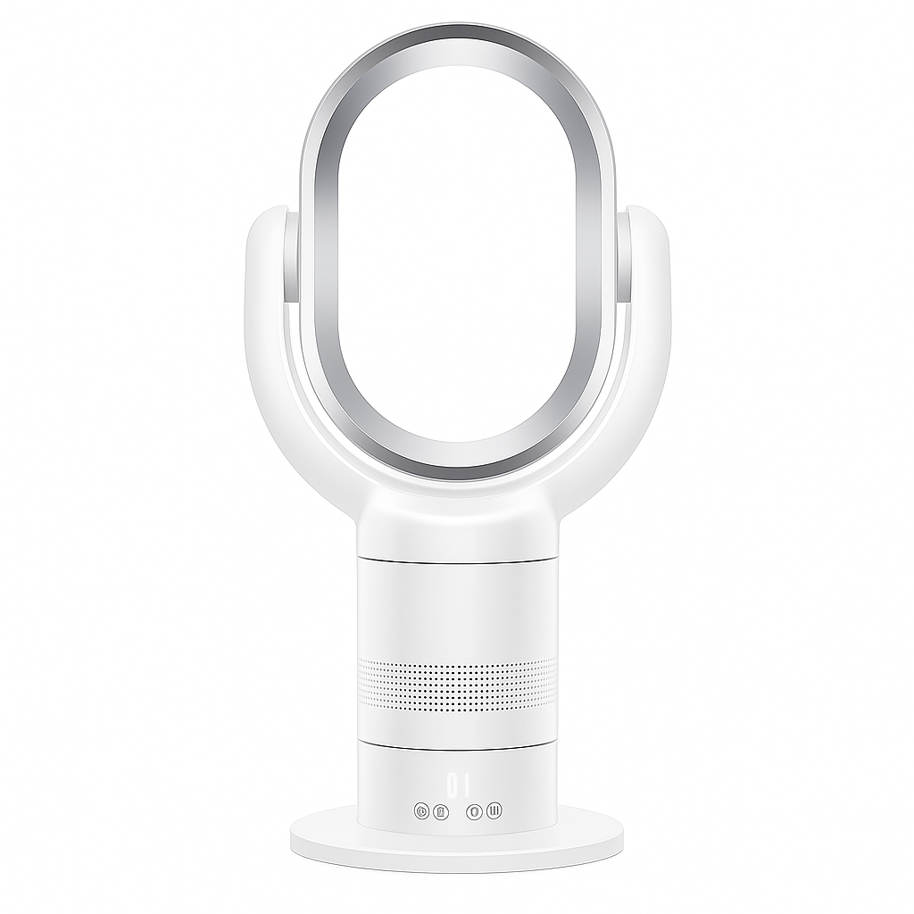 SmartGrove - Bladeless Table Fan with Digital Control – Powerful Cooling & Timer Function